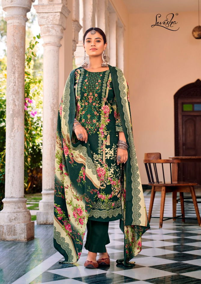 Levisha Habiba Winter Wear Wholesale Pashmina Dress Material Catalog
